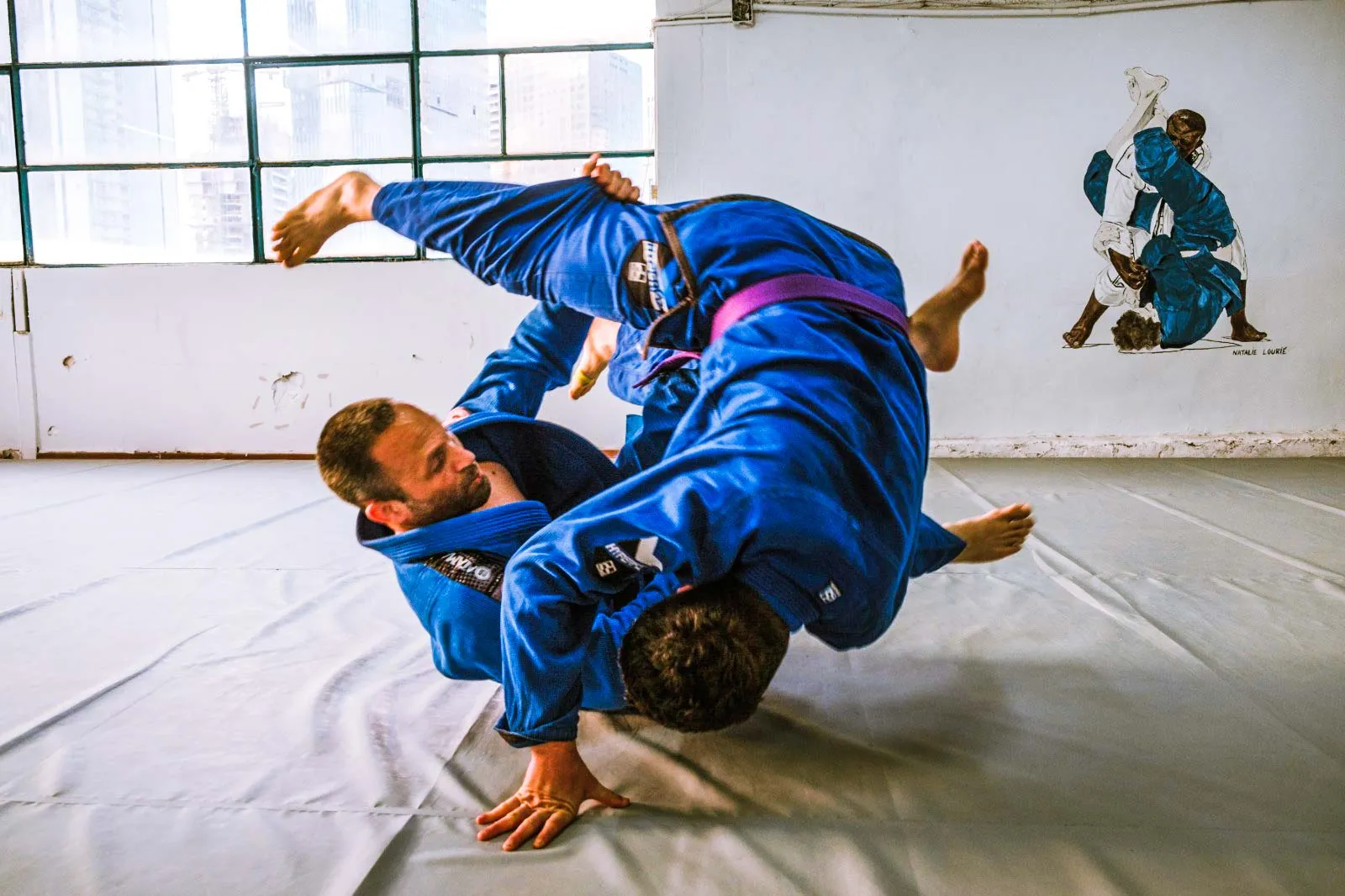 ג'יו ג'יטסו מתקדמים - הדגמה של סוויפ