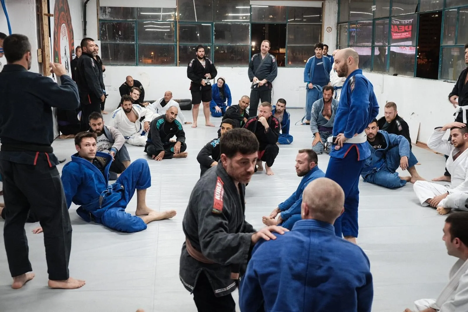 מתאמנים בסמינר MMA במכון גיוגיטסו